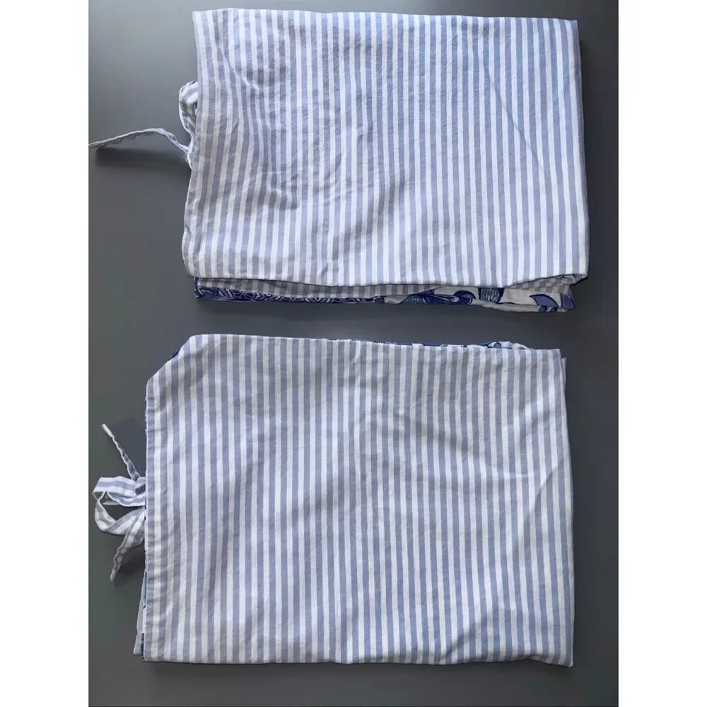 Pottery Barn Marianna Floral Striped STANDARD shams Palampore Medallion